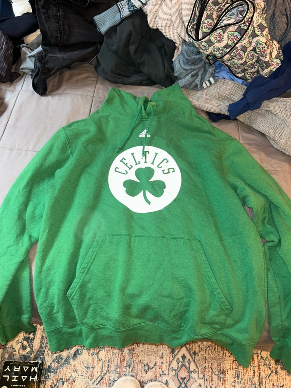 adidas Green Celtics Crewneck Sweatshirt